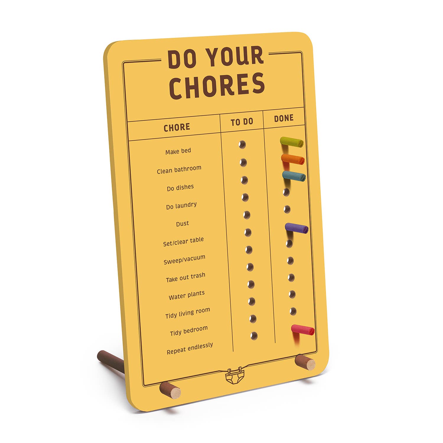 Do Your Chores Desktop Pegboard