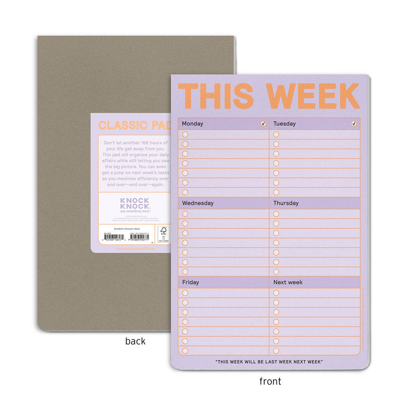 This Week Pad (Pastel Version)